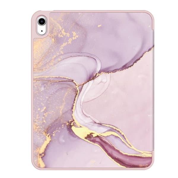 Tech-Protect iPad 10.9 (2022) Taske med penholder - Marmor Rosa