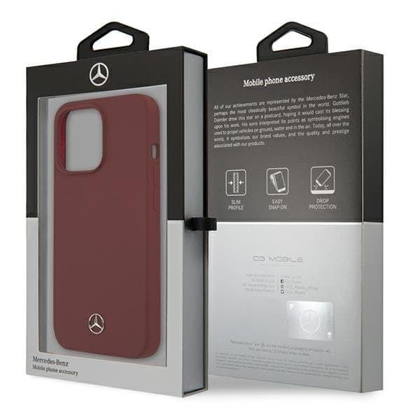 Mercedes Silicone Line Skal iPhone 13 Pro / 13 - Punainen Red
