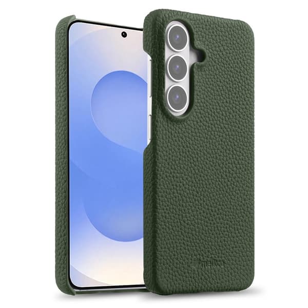 MELKCO Mobilskal för Samsung Galaxy S26 Magnetiskt Äkta läder PC - Mörkgrön