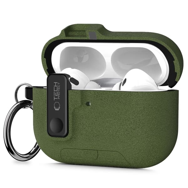 Tech-Protect Apple Airpods Pro 3 Skal Slim Hook - Olive Grön Grön