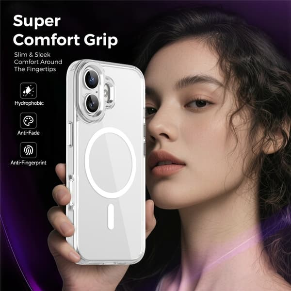 Mobilskal till iPhone 17 MagSafe TPU+PC - Transparent Transparent