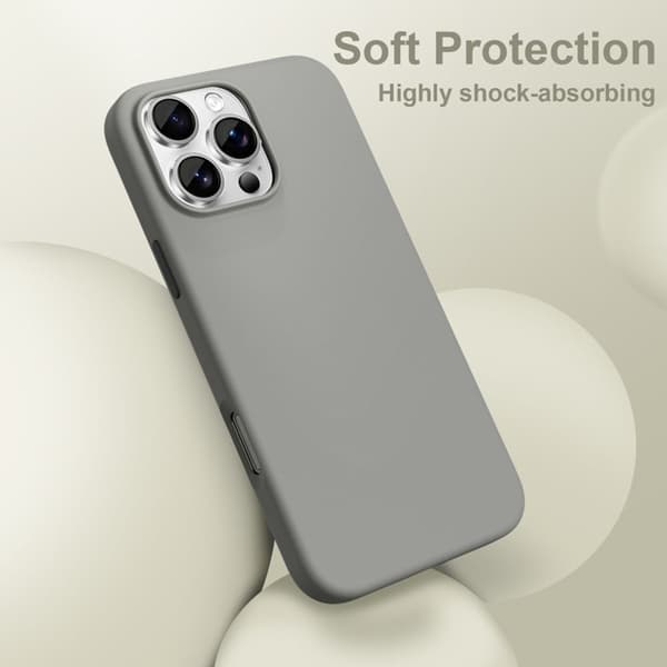Tech-Protect Mobilskal till iPhone 16 Pro Magsafe Silikon - Clay Silver