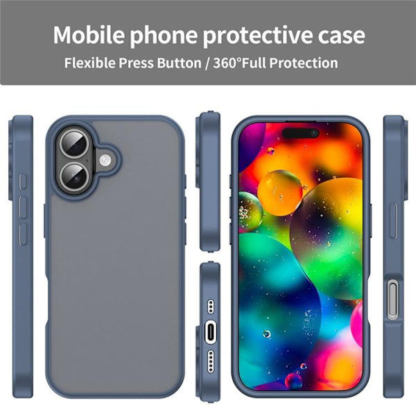 Mobilskal till iPhone 17 Skin Touch Matte - Blå Blå