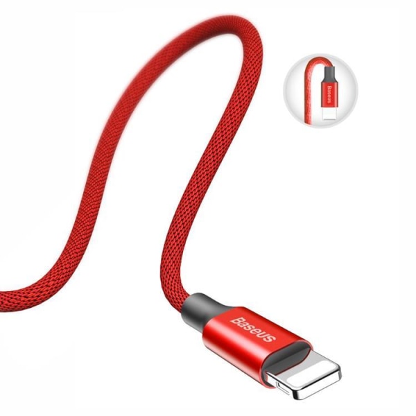 Baseus Yiven USB Lightning-kaapelille 1,8M - punainen