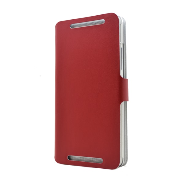 Doormoon Äkta Läder väska till HTC One Max (Röd)