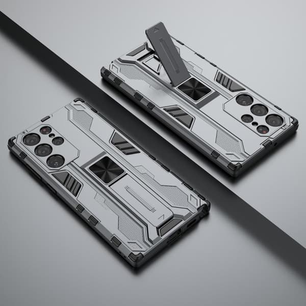 ShockProof Kickstand Cover Galaxy S22 Plus - Grå Grey