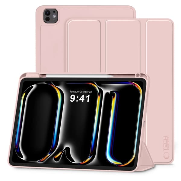 Tech-Protect iPad Pro 13 (2024) Etui - Lyserød Rosa