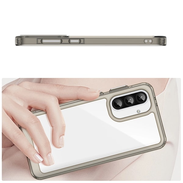 Telefontaske til Galaxy A26 Outer Space - Gennemsigtig/Sort Transparent