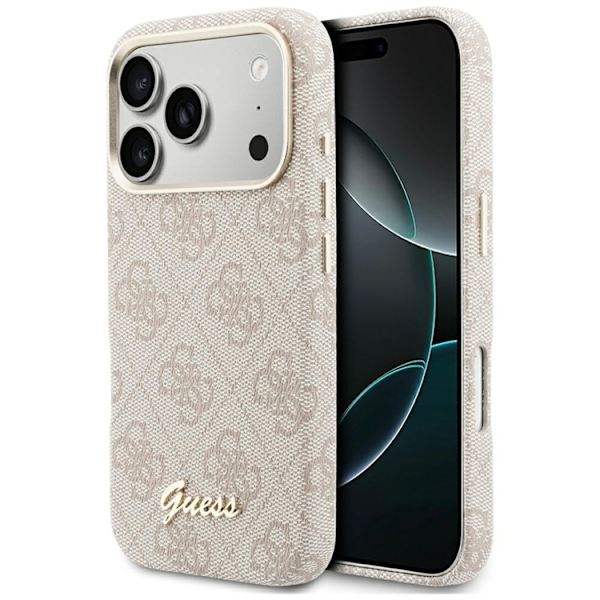 Guess  Mobilskal För iPhone 17 Pro Max MagSafe 4G Script - Rosa Rosa