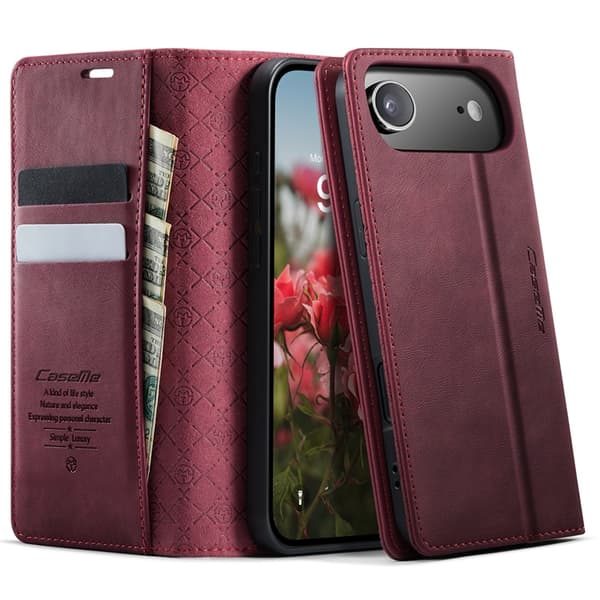 Caseme iPhone Air Plånboksfodral RFID-Skydd 033 - Röd Röd