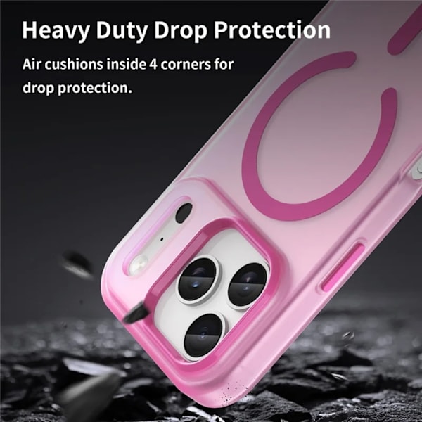 Mobilskal till iPhone 17 Pro MagSafe Matte Translucent - Rosa Blå