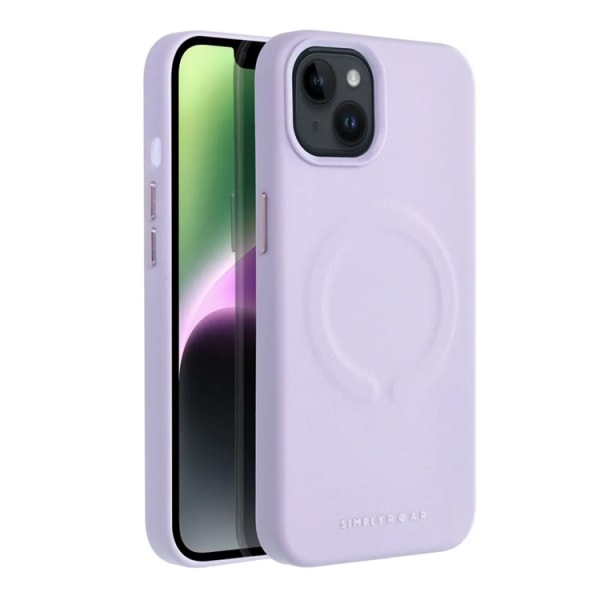 iPhone 13 Pro -mobiilikotelo Magsafe Leather Roar - violetti