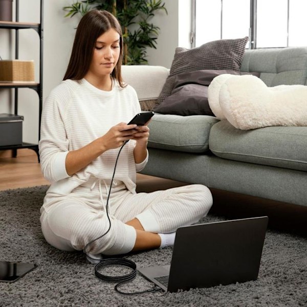 Tech-Protect USB-C till USB-A kabel Ultraboost Evo 3m - Svart
