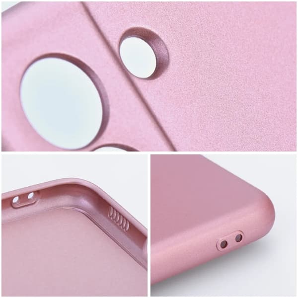 Telefontaske til iPhone 16 Plus Metallic - Lyserød Rosa