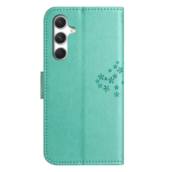 Plånboksfodral för Samsung Galaxy S26 Plus Konstläder med rem - Cyan