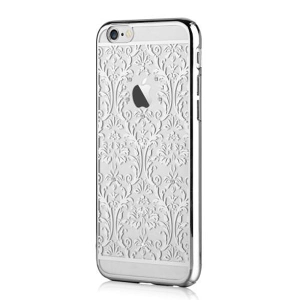 Devia suojakuori Swarovskin kivillä iPhone 6 / 6S:lle - Pattern Si Silver