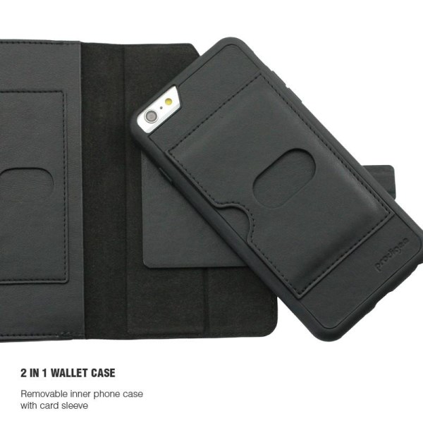 Prodigee Legacee Wallet till Apple iPhone 6(S) Plus - Svart Black