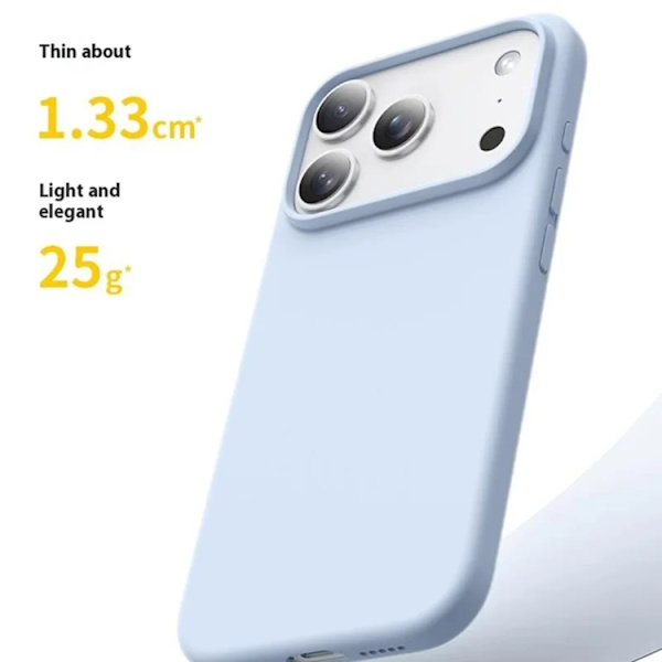 Mobilskal till iPhone 17 Pro Max MagSafe Ultra Thin Silicone - Haze Blå Blå