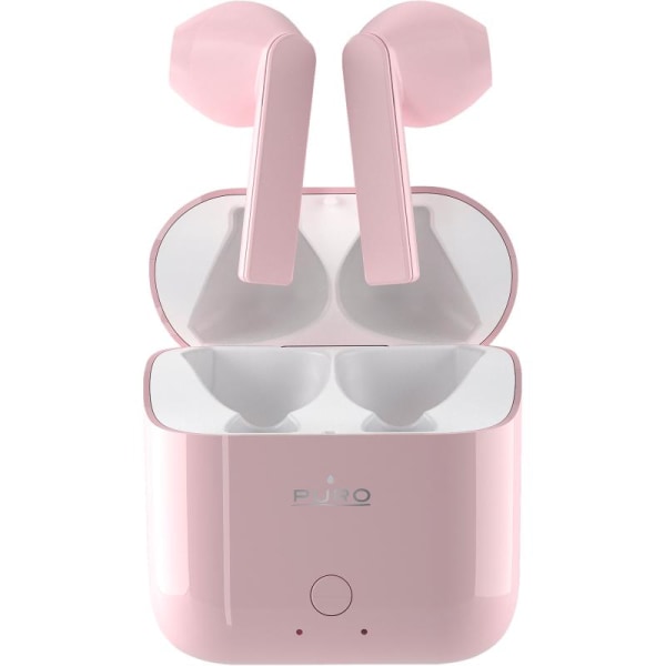 Puro - ICON POD Bluetooth-hörlurar med laddfodral - Rosa Rosa