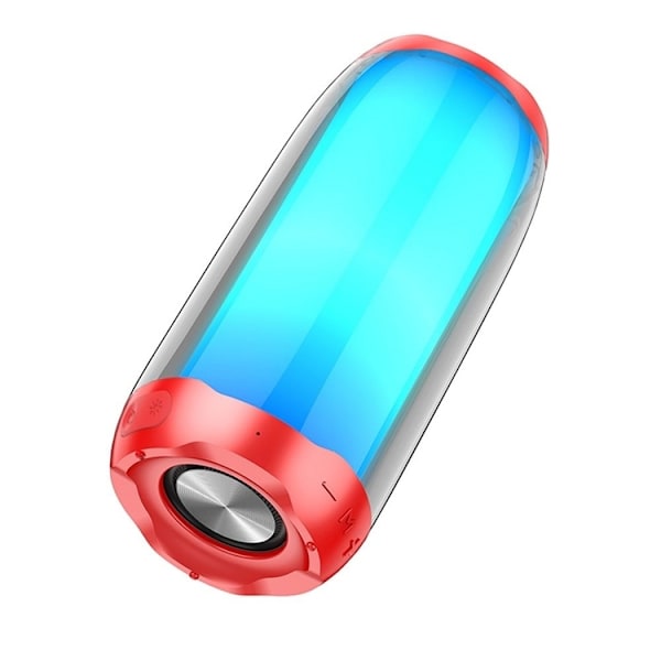 Hoco Trådlös Högtalare Bluetooth Pulsating Colorful - Röd Röd