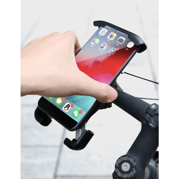 Universal mobiltelefon holder til Cykel & MC - Sort