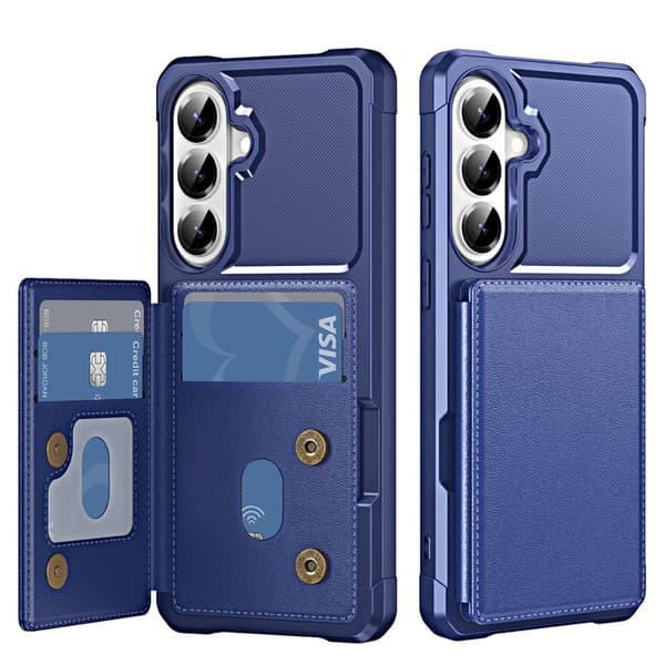 Mobilskal för Samsung Galaxy S26 Kickstand Kortfack TPU - Mörkblå