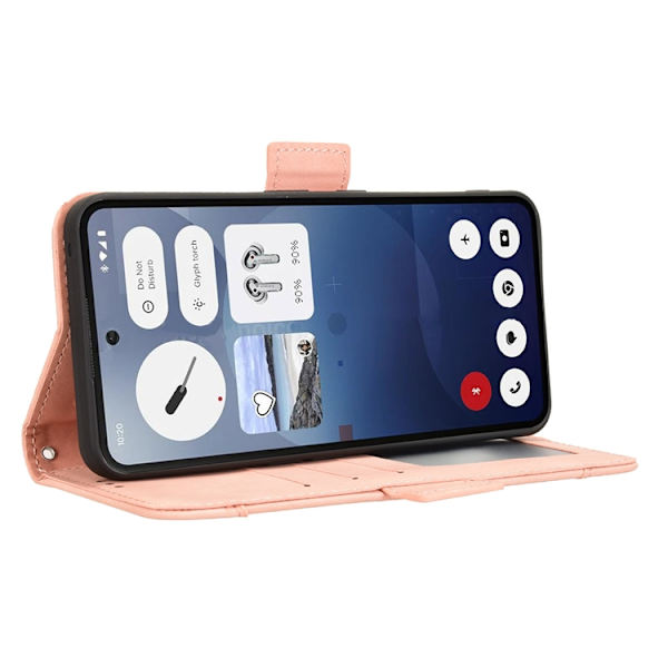 Nothing Phone (3a) Plånboksfodral Läder - Rosa Rosa