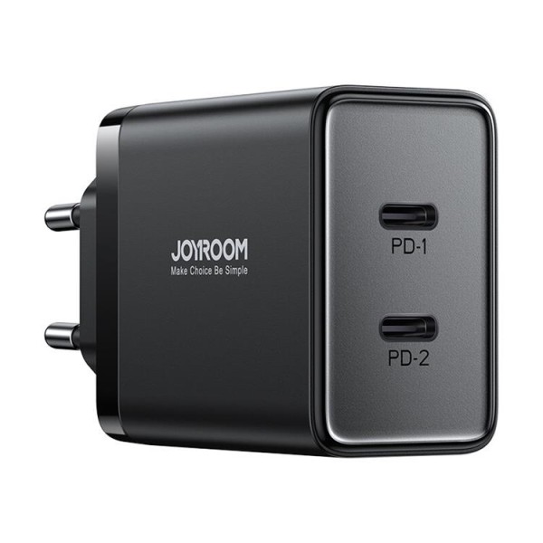 Joyroom Hurtiglader JR-TCF09 2x USB-C 40W - Sort