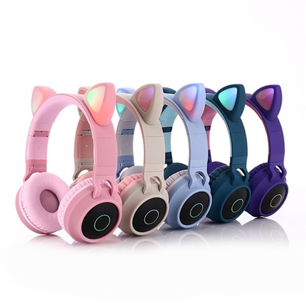 Over-Ear Hörlurar för Barn med Mic Bluetooth 5.0 Foldable - Khaki Beige