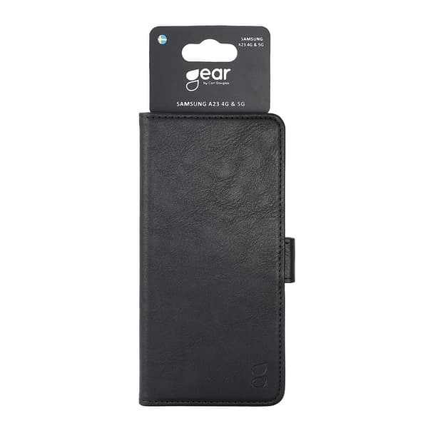 GEAR Galaxy A23 5G Pung Etui Klassisk 3-Kort - Sort Black