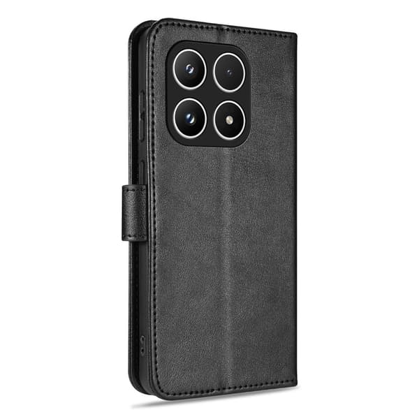 AZNS Xiaomi 17 Plånboksfodral Anti-Scratch Konstläder - Svart