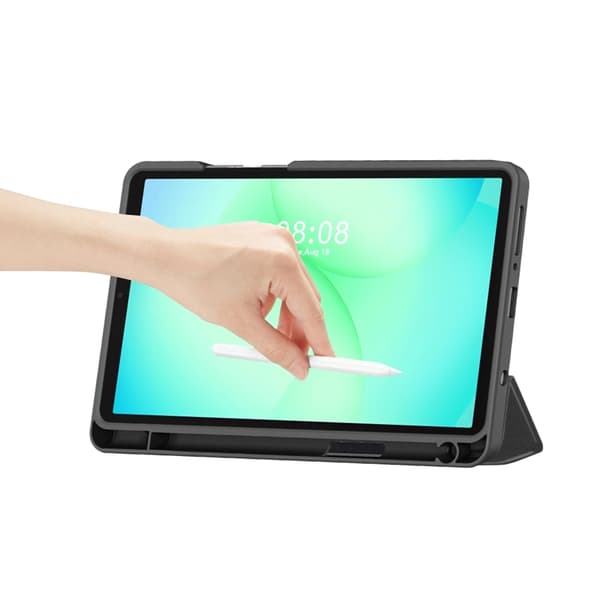 Tech-Protect Galaxy Tab A9 Plus Etui Lærred - Kul Grå Grå