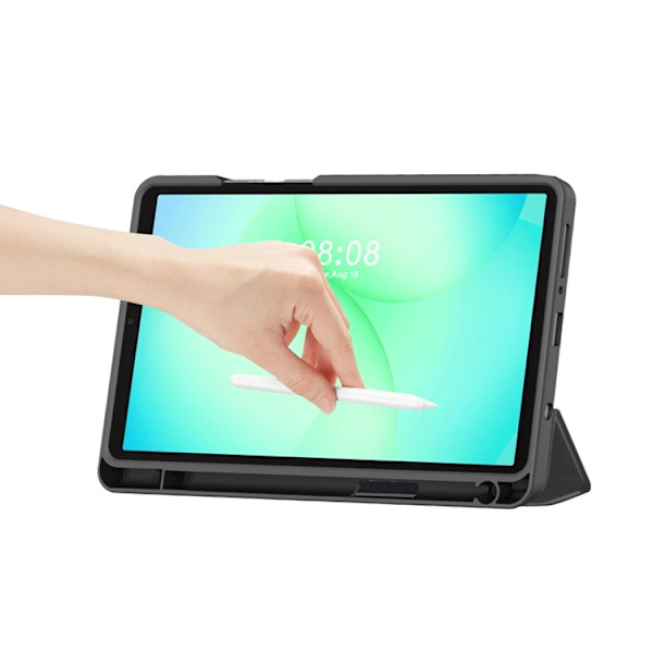 Tech-Protect Galaxy Tab A9 Plus Fodral Canvas - Charcoal Grå Grå