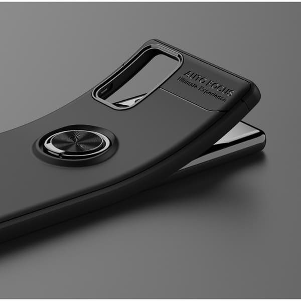 Finger Ring Cover Til Samsung Galaxy Note 20 - Sort Black