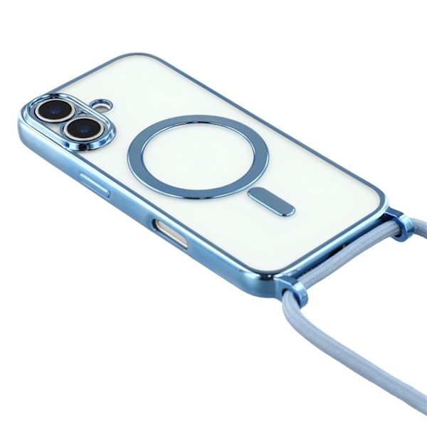 Mobilskal till iPhone 17 MagSafe Electroplating Edge TPU - Blå Blå