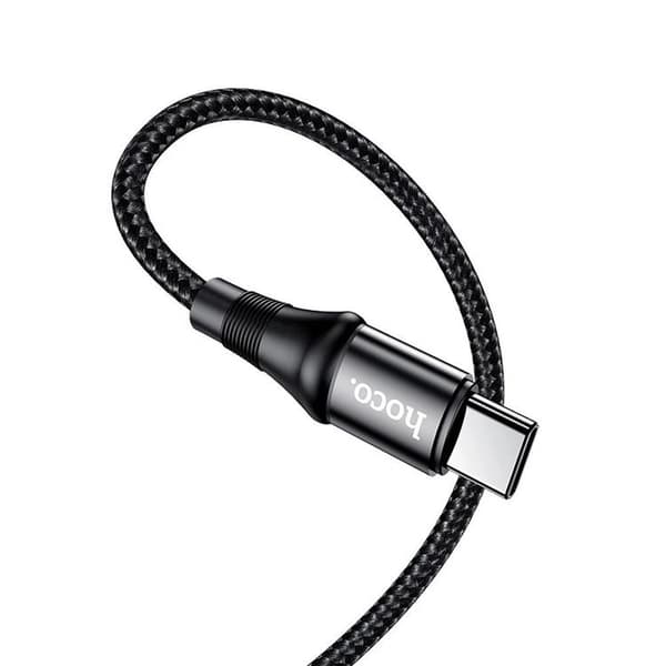 Hoco Exquisito USB-C till USB-C -kaapeli 100W 1m - Musta Black