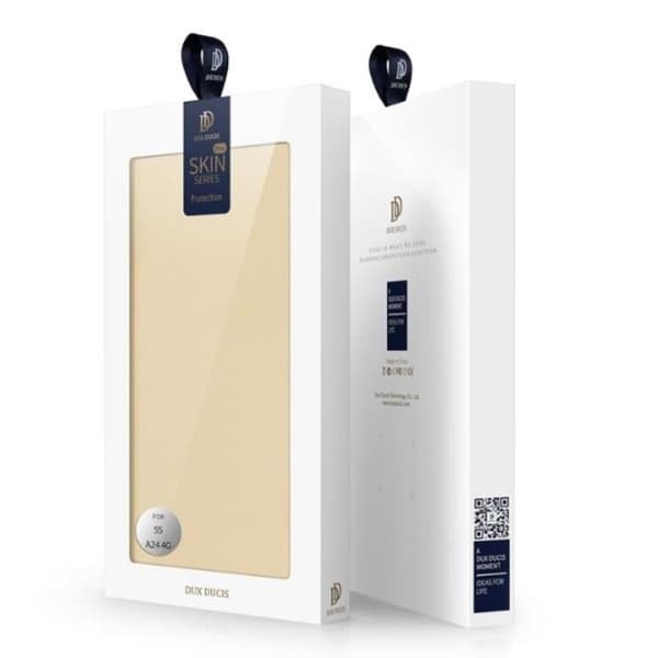 DUX DUCIS Skin Pro Galaxy A24 4G Plånboksfodral PU Läder - Guld
