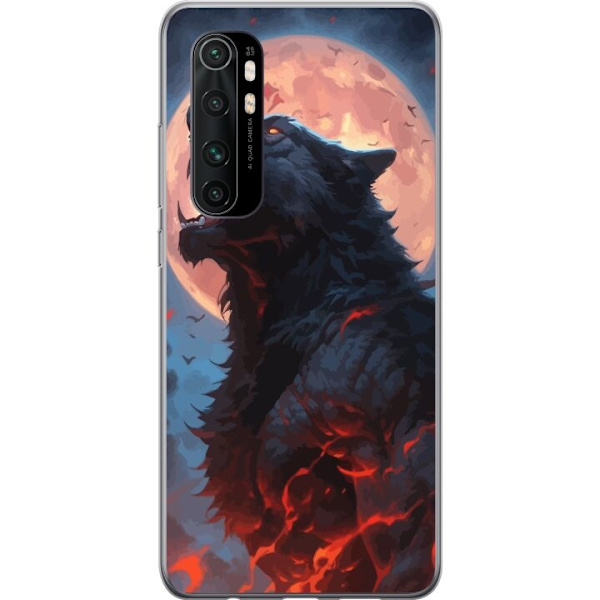 Mobilskal till Xiaomi Mi Note 10 Lite med Ylande varg