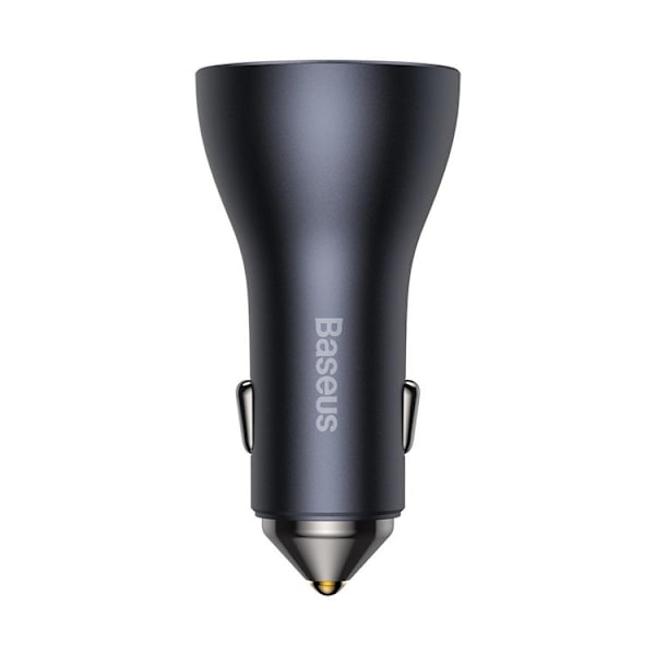 Baseus Golden Contactor Pro USB-A Billaddare + 2x USB-C 65W - Svart Svart