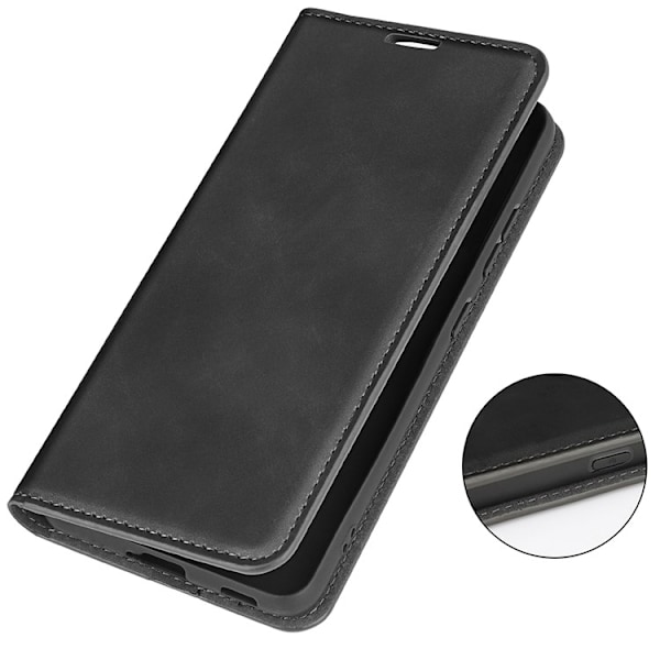 iPhone 15 Pro Max Plånboksfodral Flip PU-Läder - Svart Svart