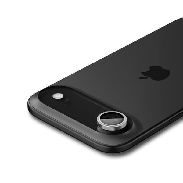 [2-Pack] Spigen iPhone Air hærdet glas kameradæksel EZ Fit - Sølv Silver