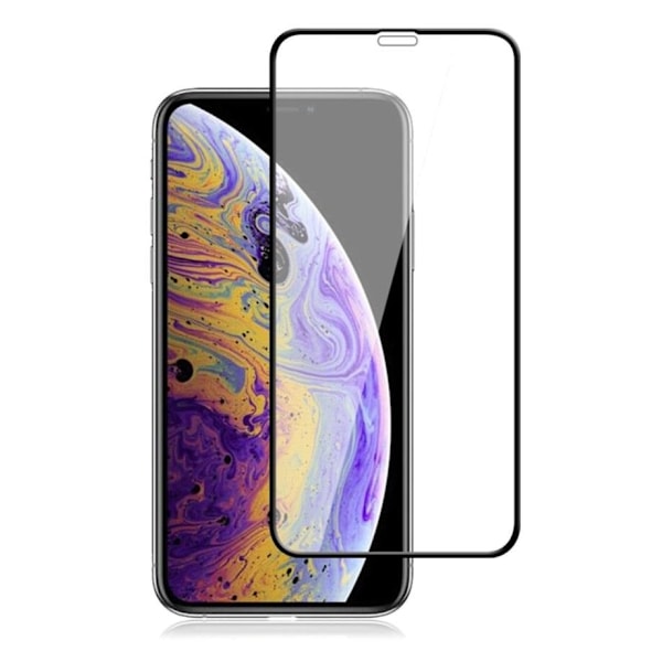 [1-PACK] Härdat Glas Skärmskydd iPhone 12 Mini - Svart Svart