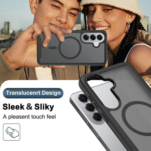 Mobilskal för Samsung Galaxy S26 Plus Magnetiskt 2 i 1 PC + TPU - Svart