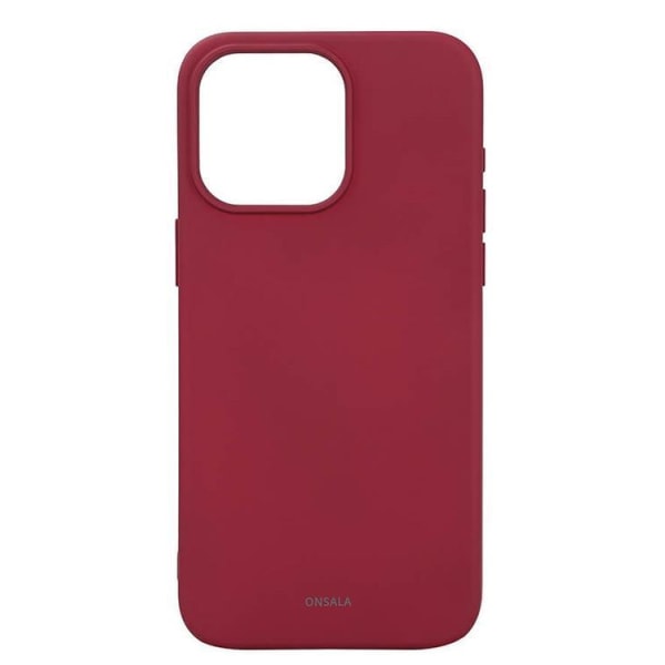 Onsala iPhone 15 Pro Max Mobilskal Magsafe Silicone - Deep Röd