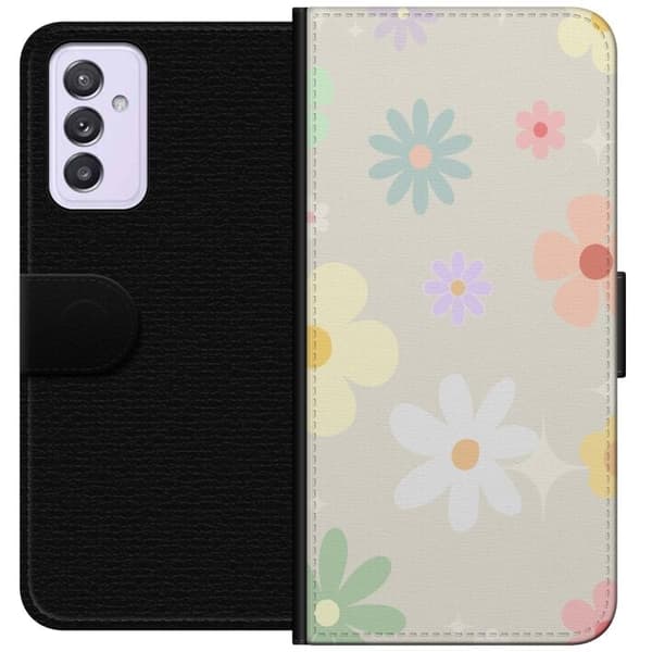 Plånboksfodral till Samsung Galaxy A82 5G med fejdande blommor