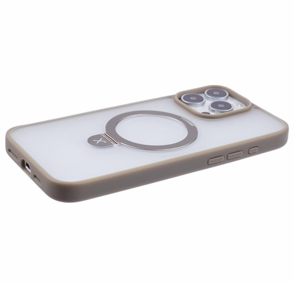 X-LEVEL PITHY STONE II Mobilskal till iPhone 16 Pro Magnetiskt Grå