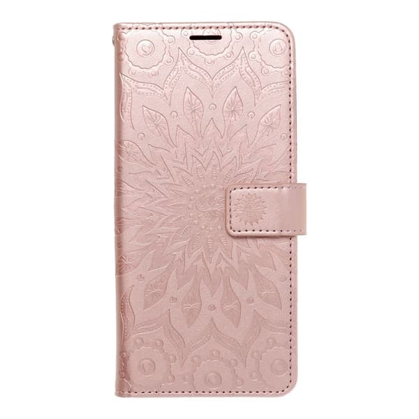 MEZZO tegnebog taske til Galaxy A23 5G Mandala Rose Gold Guld