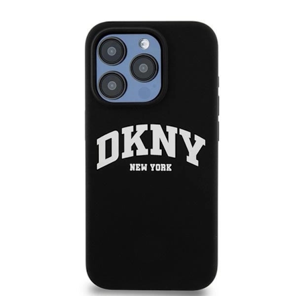 DKNY iPhone 15 Pro Mobilskal MagSafe Silikon Vit Logo