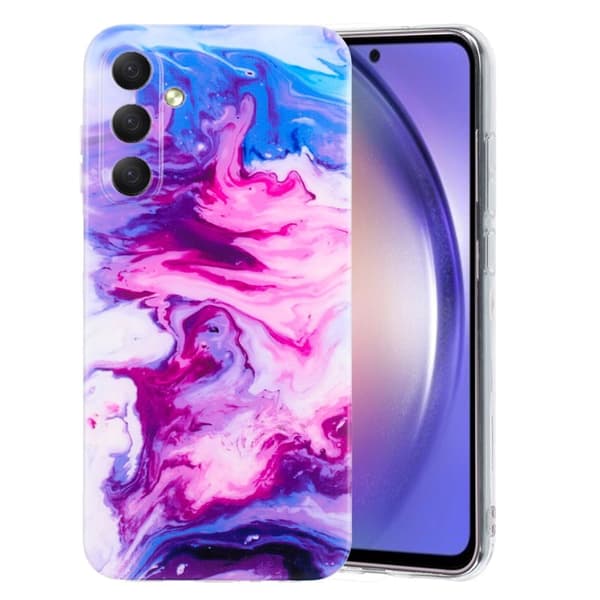 Mobilskal för Samsung Galaxy S26 Marmor mönster TPU - Röd