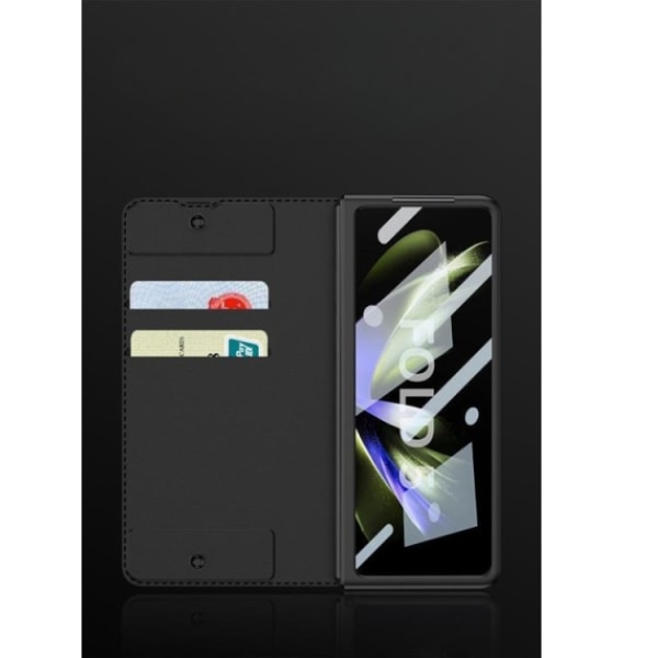 GKK Galaxy Z Fold 5 Wallet Case Panssariläppä - ruskea